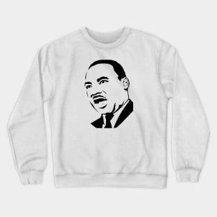 martin luther king stencil Crewneck Sweatshirt